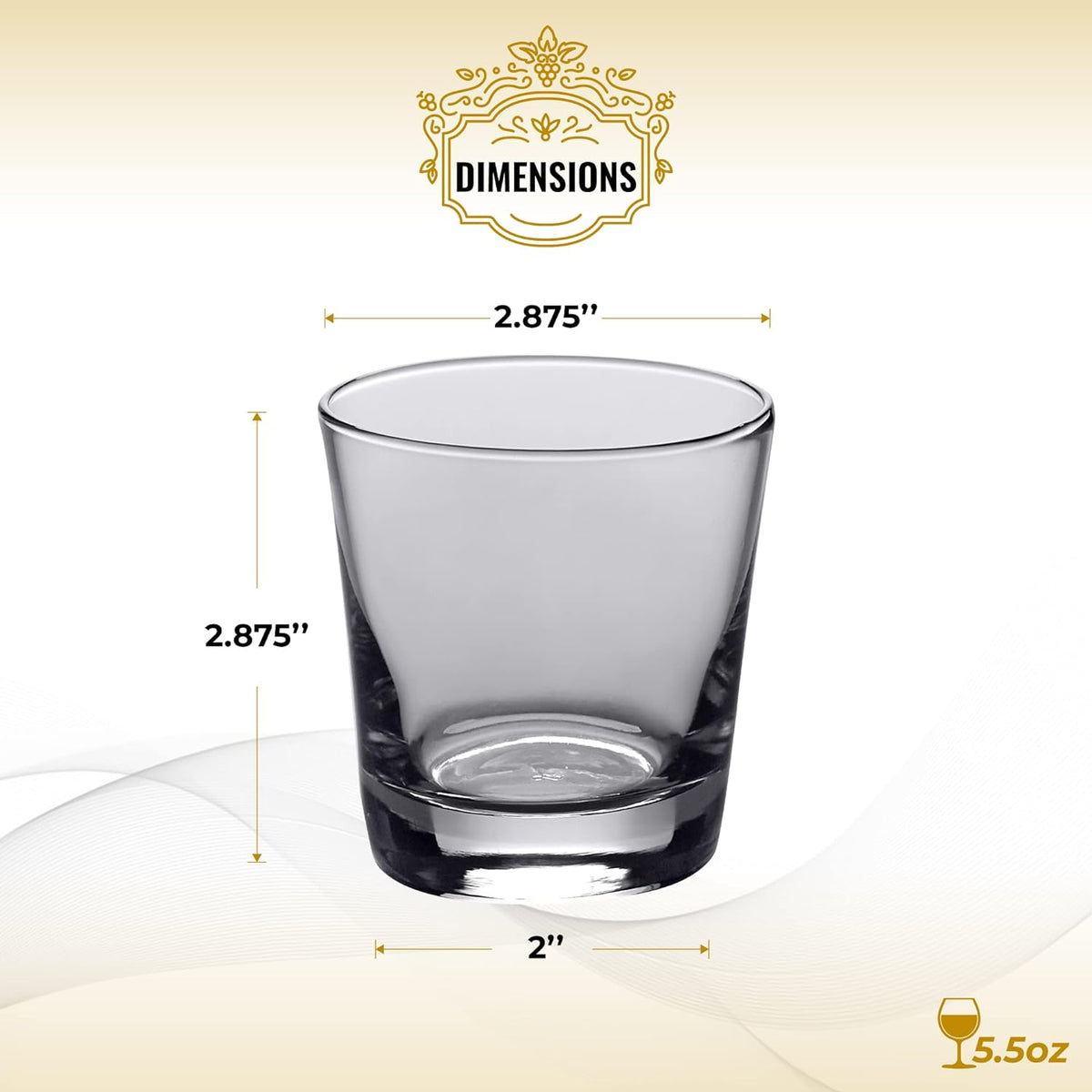 Ombra di Vino Traditional Italian Stemless Wine Glass of Venice, 4 ...