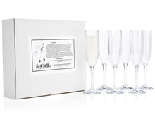 Load image into Gallery viewer, The Unbreakable Glassware Champagne and Toasting Flute 6-Piece Set (Gift Box Collection)