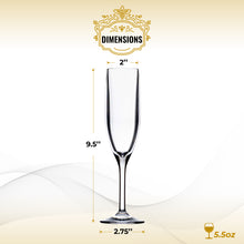 Load image into Gallery viewer, The Unbreakable Glassware Champagne and Toasting Flute 6-Piece Set (Gift Box Collection)