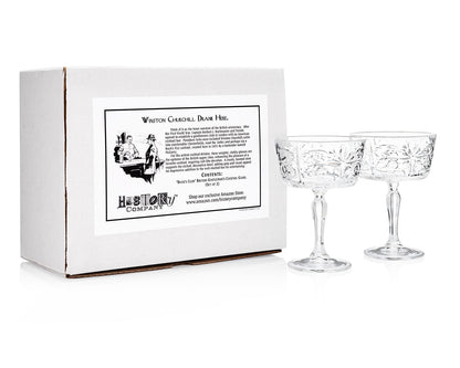 "Buck's Club" British Gentleman's Cocktail Glass (Gift Box Set of 2) - HISTORY COMPANY