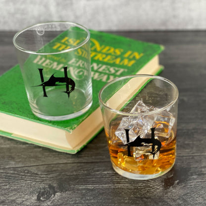 Ernest Hemingway Signature "On the Rocks" Drinking Glass (Gift Box Set of 2) - HISTORY COMPANY