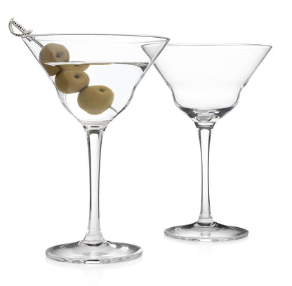 HISTORY COMPANY - The Jack London Five O’Clock Martini Glass Set, inspired by the legendary writer’s timeless cocktail ritual.