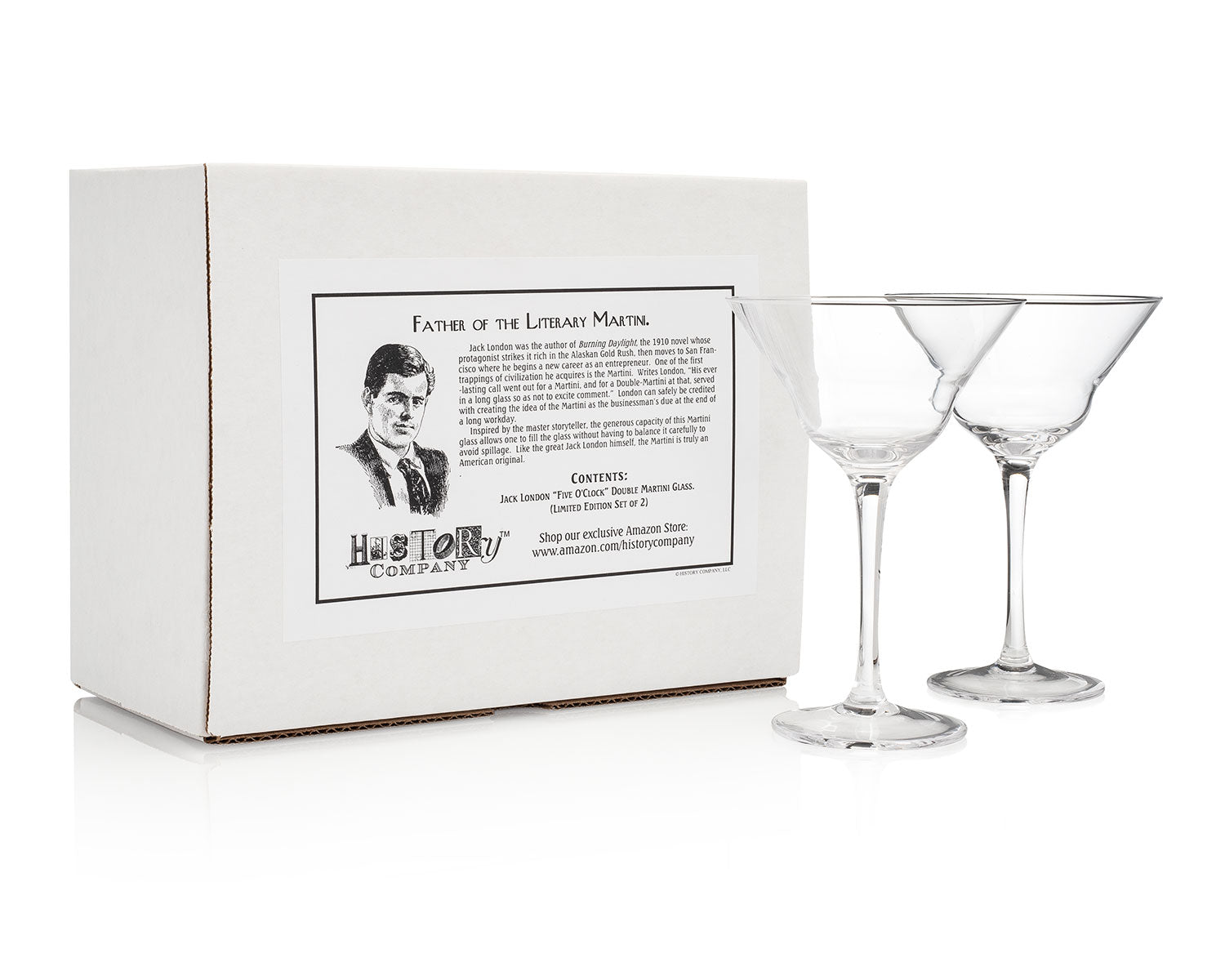 Jack London Five O'Clock Martini Glass Set – Timeless Elegance ...