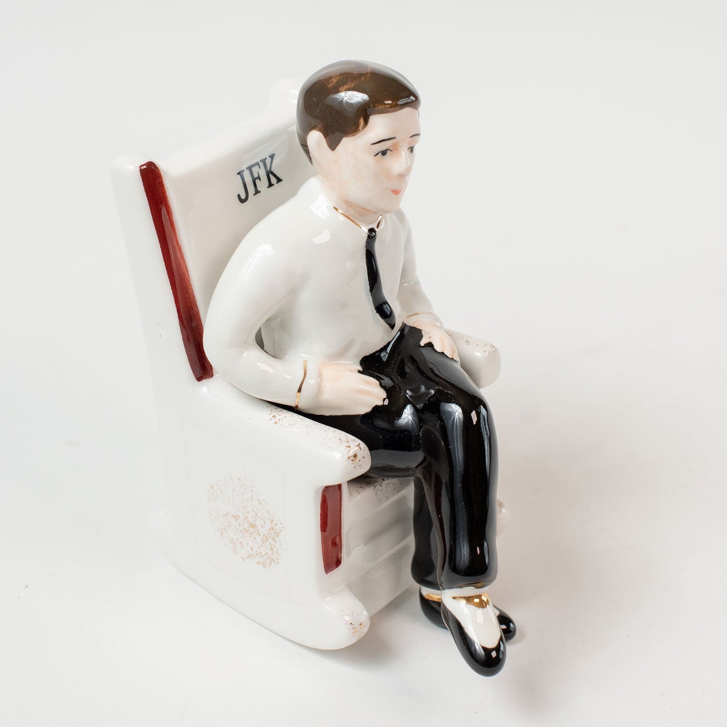 HISTORY COMPANY - John F. Kennedy "Rocking Chair" Salt & Pepper Shaker Set, Circa 1962