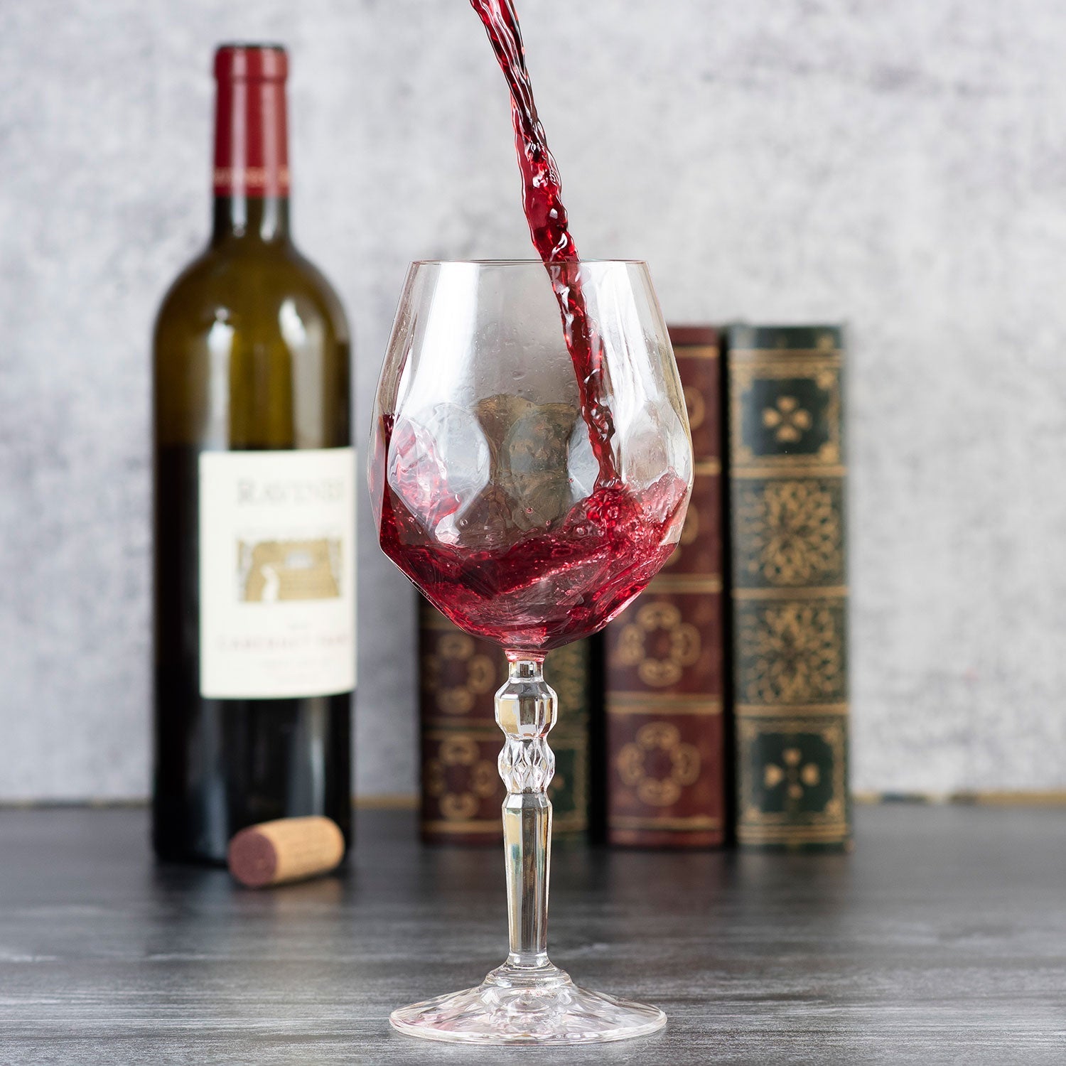 HISTORY COMPANY - Elegant Meditation Wine Glass, a handcrafted Italian design for slow, mindful appreciation of fine wine.