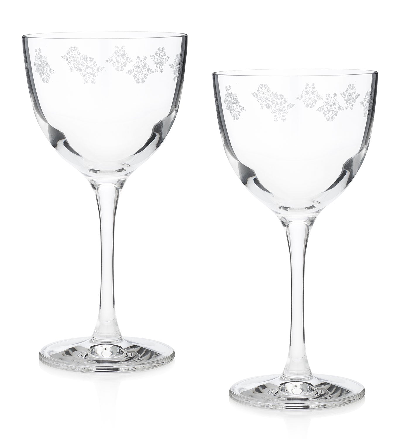 HISTORY COMPANY - The 1934 Nick & Nora Crystal Coupe Glass Set brings timeless Art Deco sophistication to your cocktail hour. 