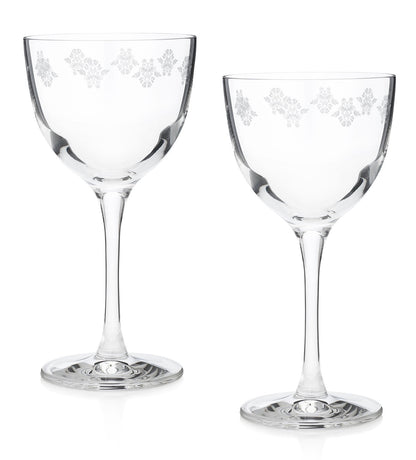 HISTORY COMPANY - The 1934 Nick & Nora Crystal Coupe Glass Set brings timeless Art Deco sophistication to your cocktail hour. 