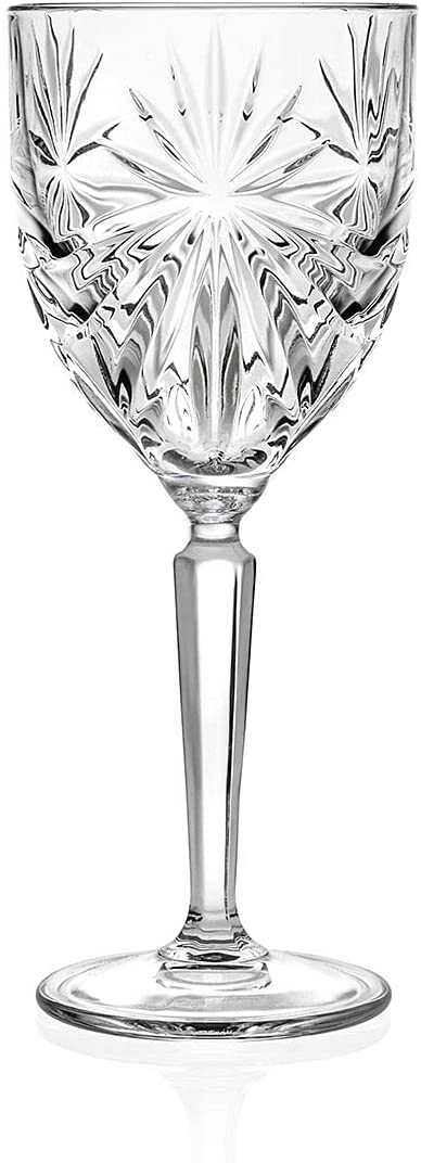 HISTORY COMPANY - 2-Piece Nick & Nora Cocktail Glass Set – Starburst-cut crystal design for refined mixology.