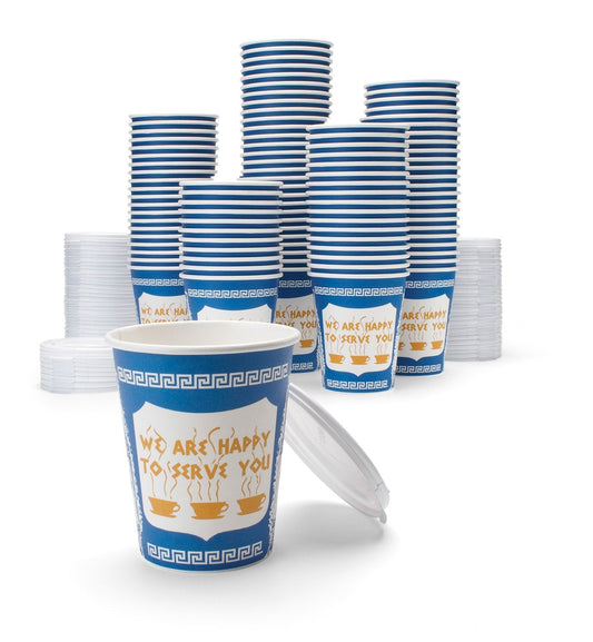 NY Coffee Cup (100 paper cups with lids) - HISTORY COMPANY