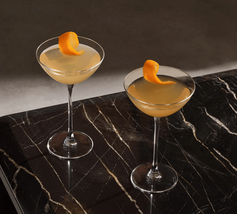 HISTORY COMPANY - A 2-piece set of Coupetini Cocktail Glasses, merging coupe charm with martini sophistication for cocktails.