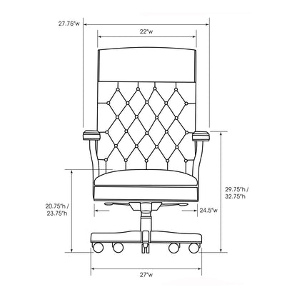 HISTORY COMPANY - A luxurious executive chair, the Esquire blends ergonomic design with handcrafted details for premium comfort.