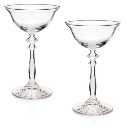 HISTORY COMPANY - The Harlow Collection 'Dinner at Eight' Cocktail Coupe, a 2-piece set inspired by vintage Hollywood glamour.