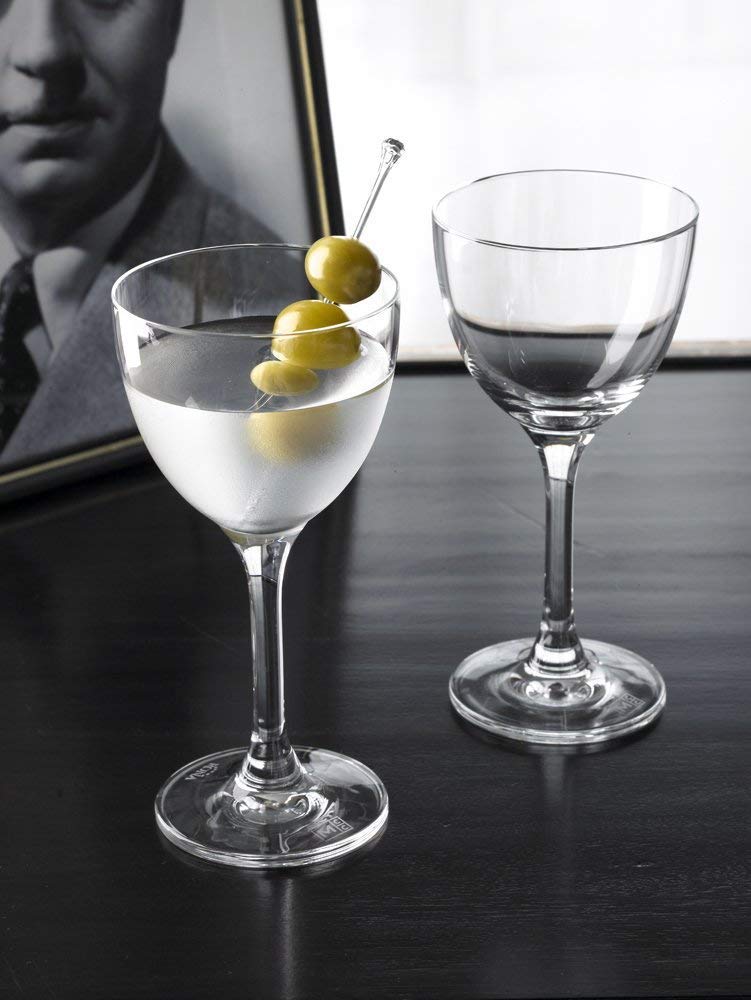 HISTORY COMPANY - Inspired by vintage mixology, this 2-piece Nick & Nora Coupette Glass Set is perfect for craft cocktails.