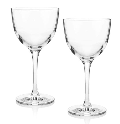 HISTORY COMPANY - Elegant Nick & Nora Cocktail Coupes, a 2-piece crystal set crafted for classic cocktails and refined style. 