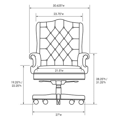 HISTORY COMPANY - Inspired by Clinton’s Oval Office, this executive chair blends history with luxurious craftsmanship. 