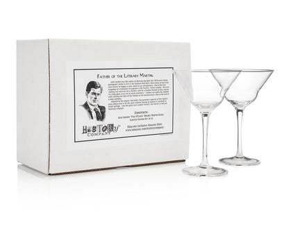 Jack London Martini Glasas