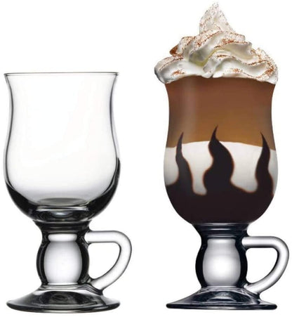 The True Irish Coffee Glass - Official Irish Whiskey Museum Glass, 2 - Piece Set (Gift Box Collection) - HISTORY COMPANY