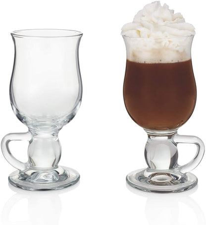 The True Irish Coffee Glass - Official Irish Whiskey Museum Glass, 2 - Piece Set (Gift Box Collection) - HISTORY COMPANY